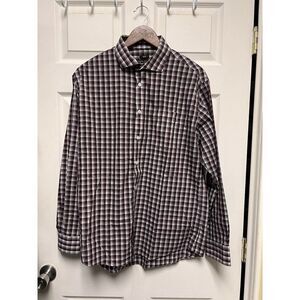 020-002 The Men's Wearhouse Pronto Uomo Men Size 17‎ 34/35 Button Shirt